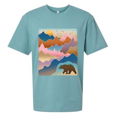 Abstract Bear Mountain Wilderness Sueded Cloud Jersey T-Shirt