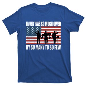 America Brave Military Soldier Us Flag Veteran Cool Gift T-Shirt