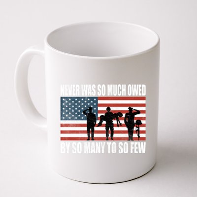 America Brave Military Soldier Us Flag Veteran Cool Gift Coffee Mug