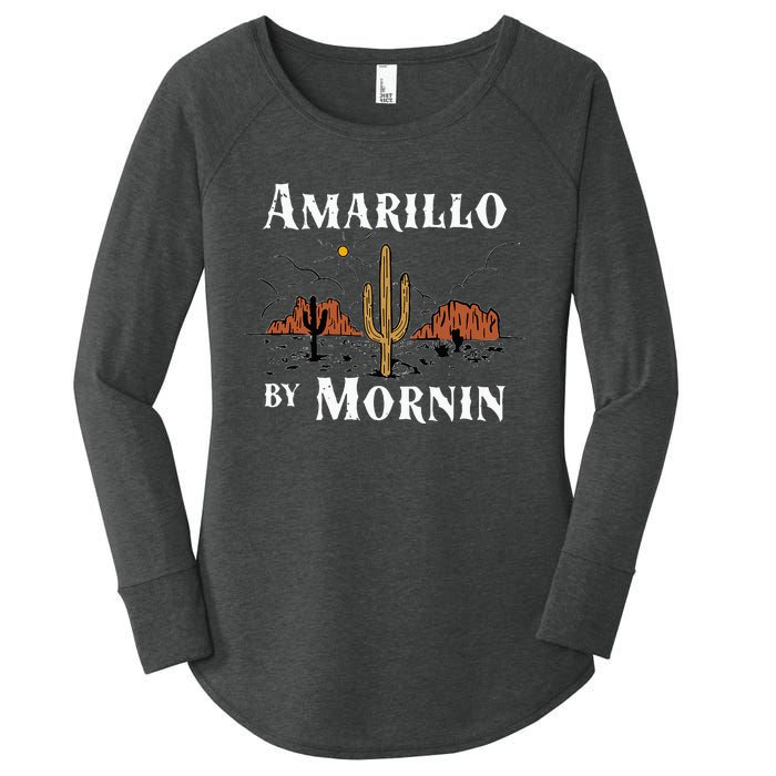 Amarillo By Morning Country Music Western Women's Perfect Tri Tunic Long Sleeve Shirt