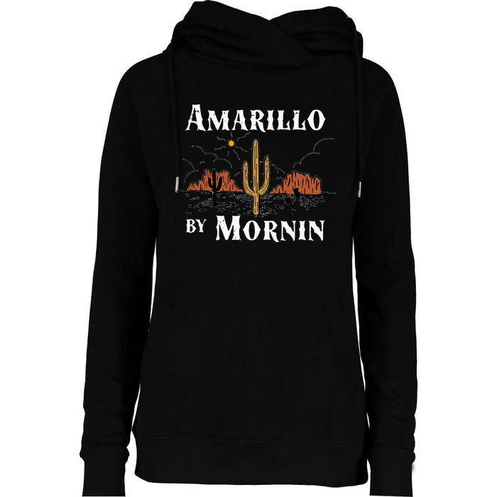 Amarillo By Morning Country Music Western Womens Funnel Neck Pullover Hood