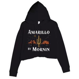 Amarillo By Morning Country Music Western Crop Fleece Hoodie