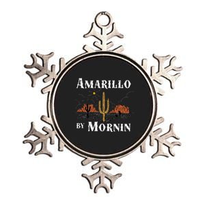 Amarillo By Morning Country Music Western Metallic Star Ornament