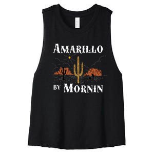 Amarillo By Morning Country Music Western Women's Racerback Cropped Tank