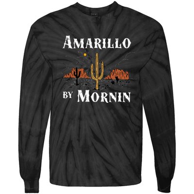 Amarillo By Morning Country Music Western Tie-Dye Long Sleeve Shirt