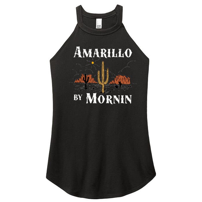 Amarillo By Morning Country Music Western Women's Perfect Tri Rocker Tank