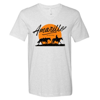 Amarillo By Morning, Country Music, Western V-Neck T-Shirt