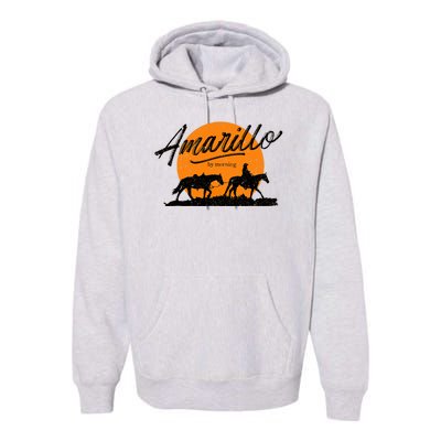 Amarillo By Morning, Country Music, Western Premium Hoodie