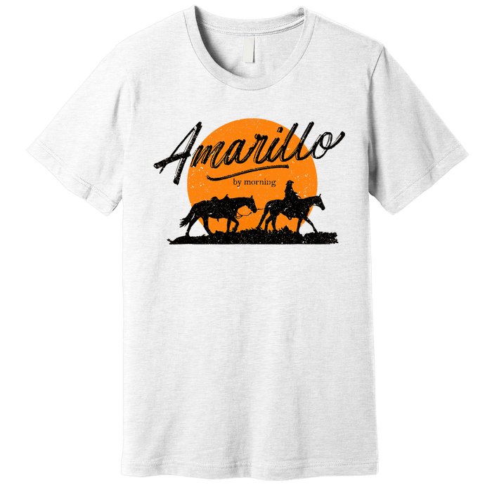 Amarillo By Morning, Country Music, Western Premium T-Shirt