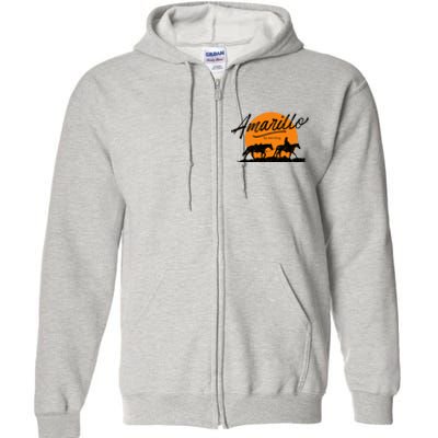 Amarillo By Morning, Country Music, Western Full Zip Hoodie