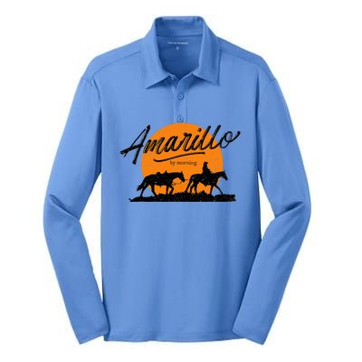 Amarillo By Morning, Country Music, Western Silk Touch Performance Long Sleeve Polo