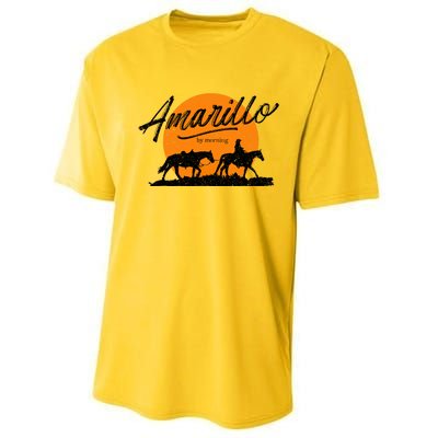 Amarillo By Morning, Country Music, Western Performance Sprint T-Shirt