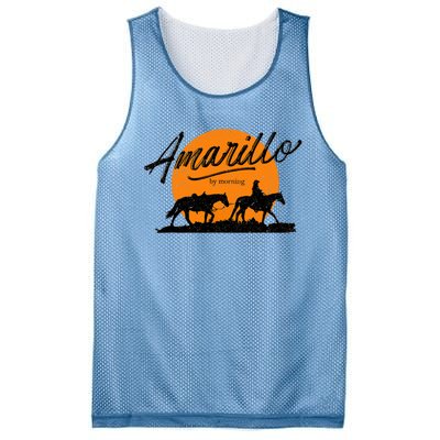 Amarillo By Morning, Country Music, Western Mesh Reversible Basketball Jersey Tank