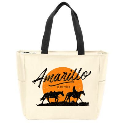 Amarillo By Morning, Country Music, Western Zip Tote Bag