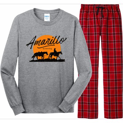 Amarillo By Morning, Country Music, Western Long Sleeve Pajama Set