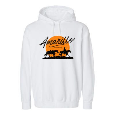 Amarillo By Morning, Country Music, Western Garment-Dyed Fleece Hoodie