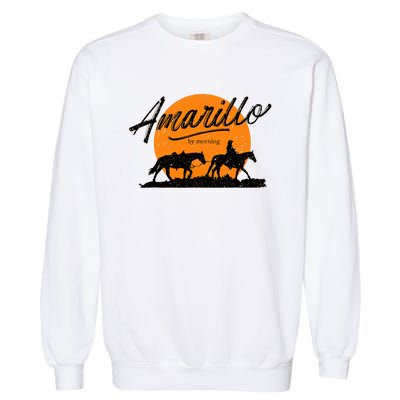 Amarillo By Morning, Country Music, Western Garment-Dyed Sweatshirt