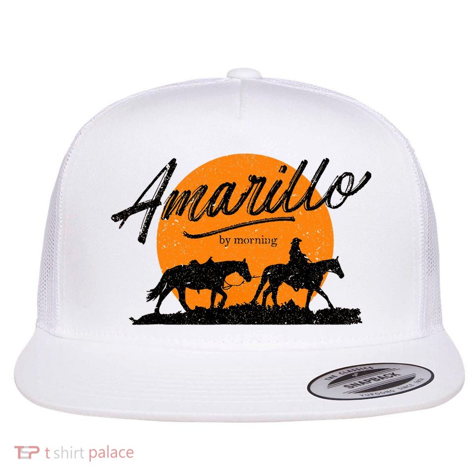 Amarillo By Morning, Country Music, Western Flatbill Hat