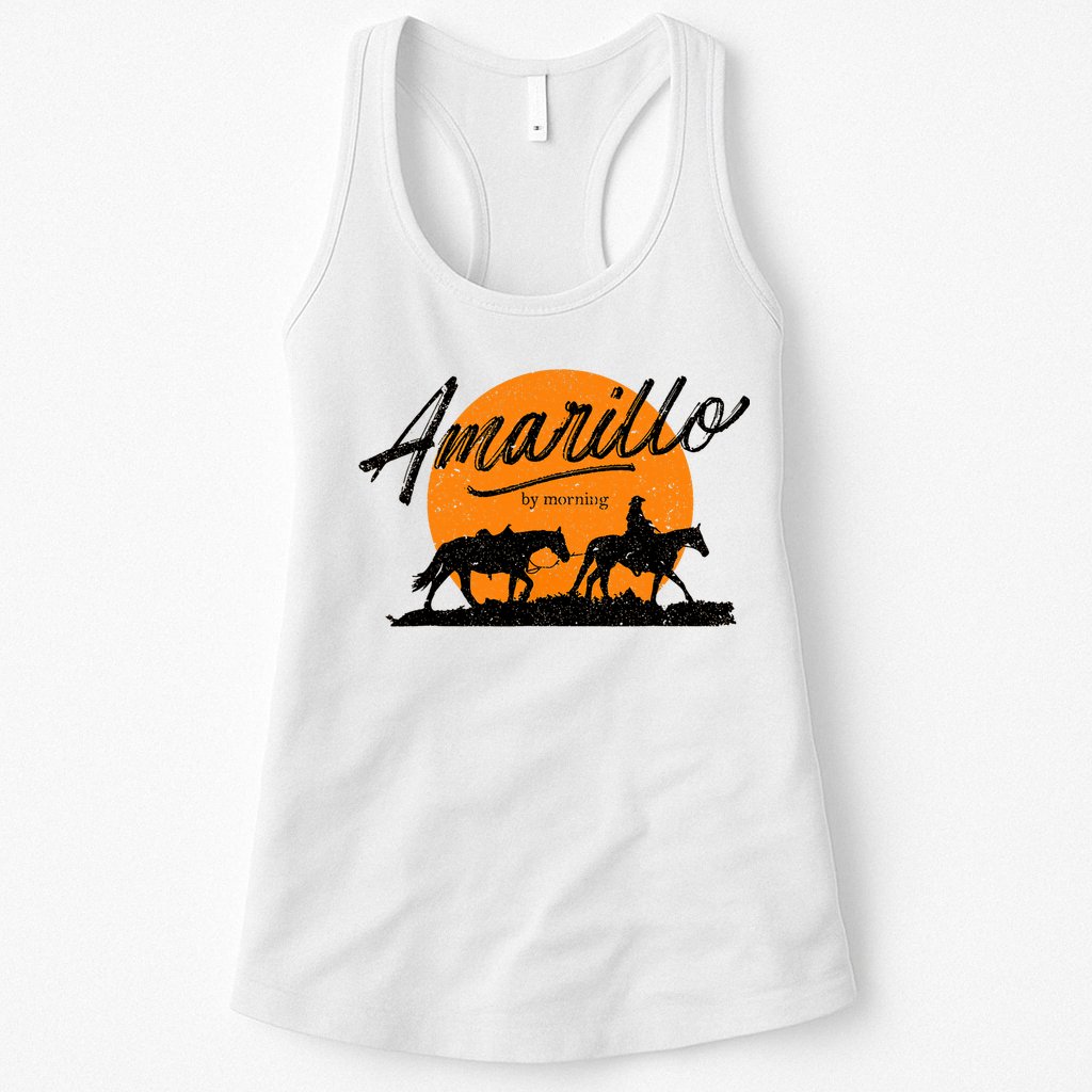 Amarillo By Morning, Country Music, Western Womens Tank Top