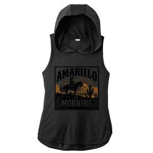 Amarillo By Morning Ladies PosiCharge Tri-Blend Wicking Draft Hoodie Tank