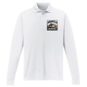 Amarillo By Morning Performance Long Sleeve Polo