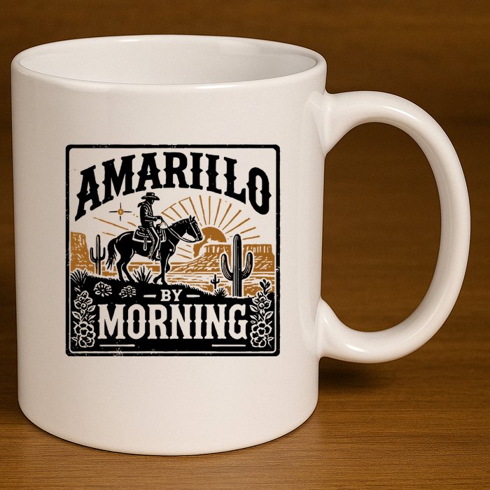 Amarillo By Morning 11oz C Handle Ceramic Mug