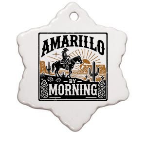 Amarillo By Morning Ceramic Star Ornament