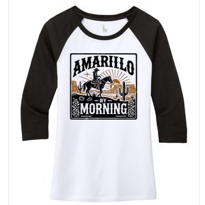 Amarillo By Morning Women's Tri-Blend 3/4-Sleeve Raglan Shirt