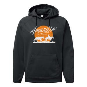 Amarillo By Morning Country Music Western Performance Fleece Hoodie