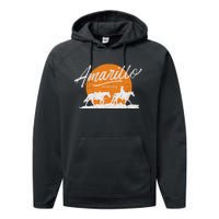 Amarillo By Morning Country Music Western Performance Fleece Hoodie