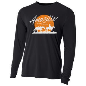 Amarillo By Morning Country Music Western Cooling Performance Long Sleeve Crew