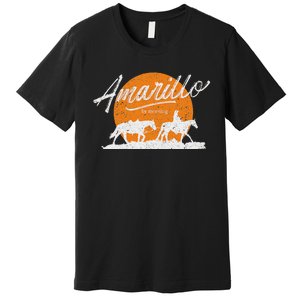 Amarillo By Morning Country Music Western Premium T-Shirt