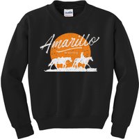 Amarillo By Morning Country Music Western Kids Sweatshirt