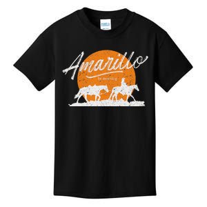 Amarillo By Morning Country Music Western Kids T-Shirt