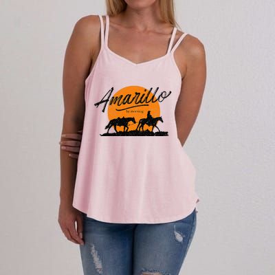 Amarillo By Morning Country Music Western Women's Strappy Tank