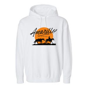 Amarillo By Morning Country Music Western Garment-Dyed Fleece Hoodie