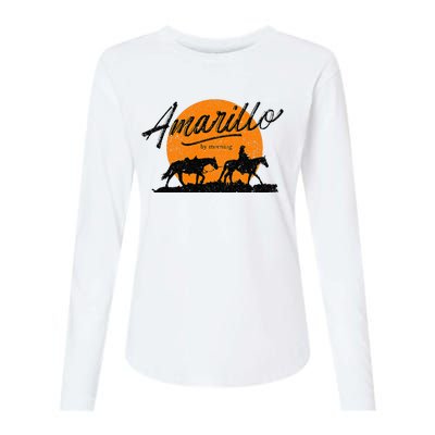 Amarillo By Morning Country Music Western Womens Cotton Relaxed Long Sleeve T-Shirt