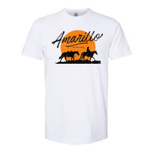 Amarillo By Morning Country Music Western Softstyle CVC T-Shirt