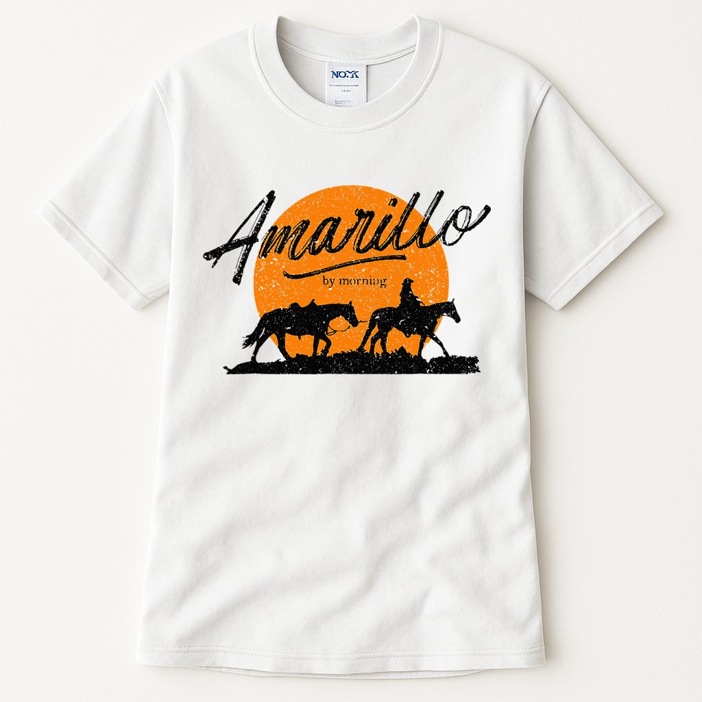 Amarillo By Morning Country Music Western Tall T-Shirt