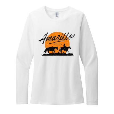 Amarillo By Morning Country Music Western Womens CVC Long Sleeve Shirt