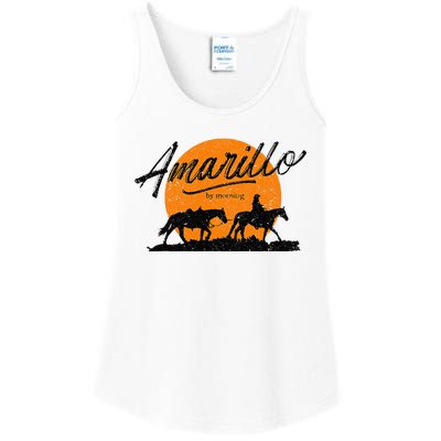 Amarillo By Morning Country Music Western Ladies Essential Tank