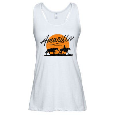 Amarillo By Morning Country Music Western Ladies Essential Flowy Tank