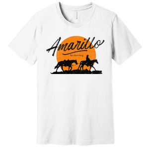 Amarillo By Morning Country Music Western Premium T-Shirt