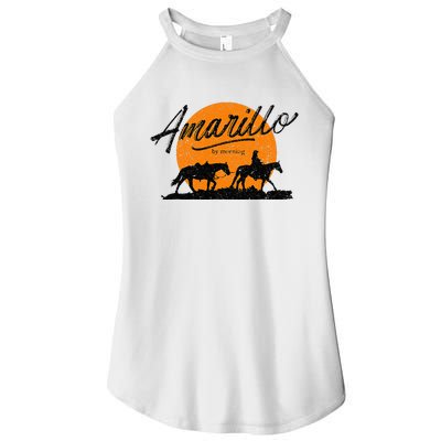 Amarillo By Morning Country Music Western Women's Perfect Tri Rocker Tank