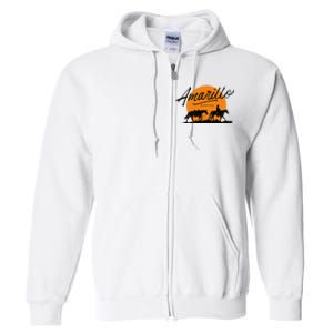 Amarillo By Morning Country Music Western Full Zip Hoodie