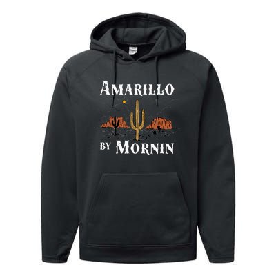 Amarillo By Morning Country Music Western Performance Fleece Hoodie