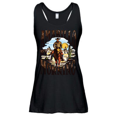 Amarillo By Morning Country Music Ladies Essential Flowy Tank