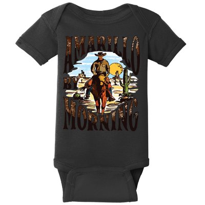 Amarillo By Morning Country Music Baby Bodysuit