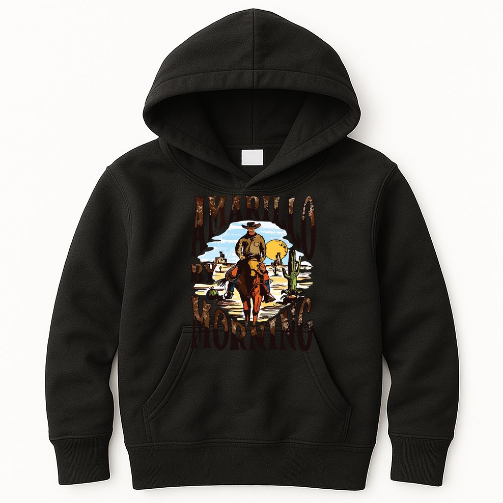 Amarillo By Morning Country Music Kids Hoodie