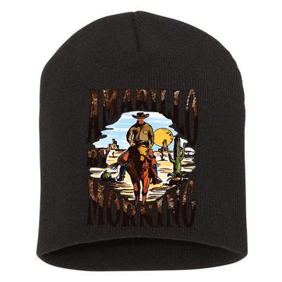 Amarillo By Morning Country Music Short Acrylic Beanie